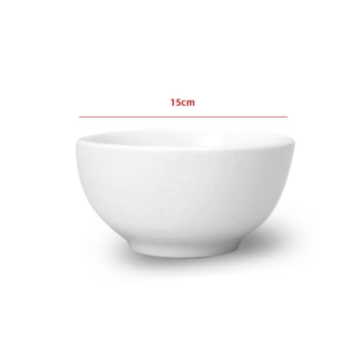 GENERICO - Cuenco De Ceramica Color Blanco 15CM