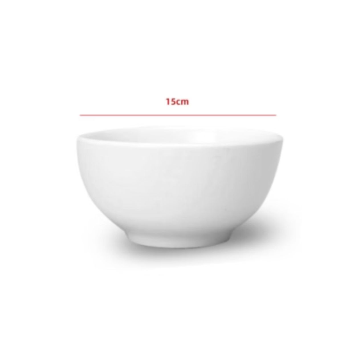 GENERICO - Cuenco De Ceramica Color Blanco 15CM