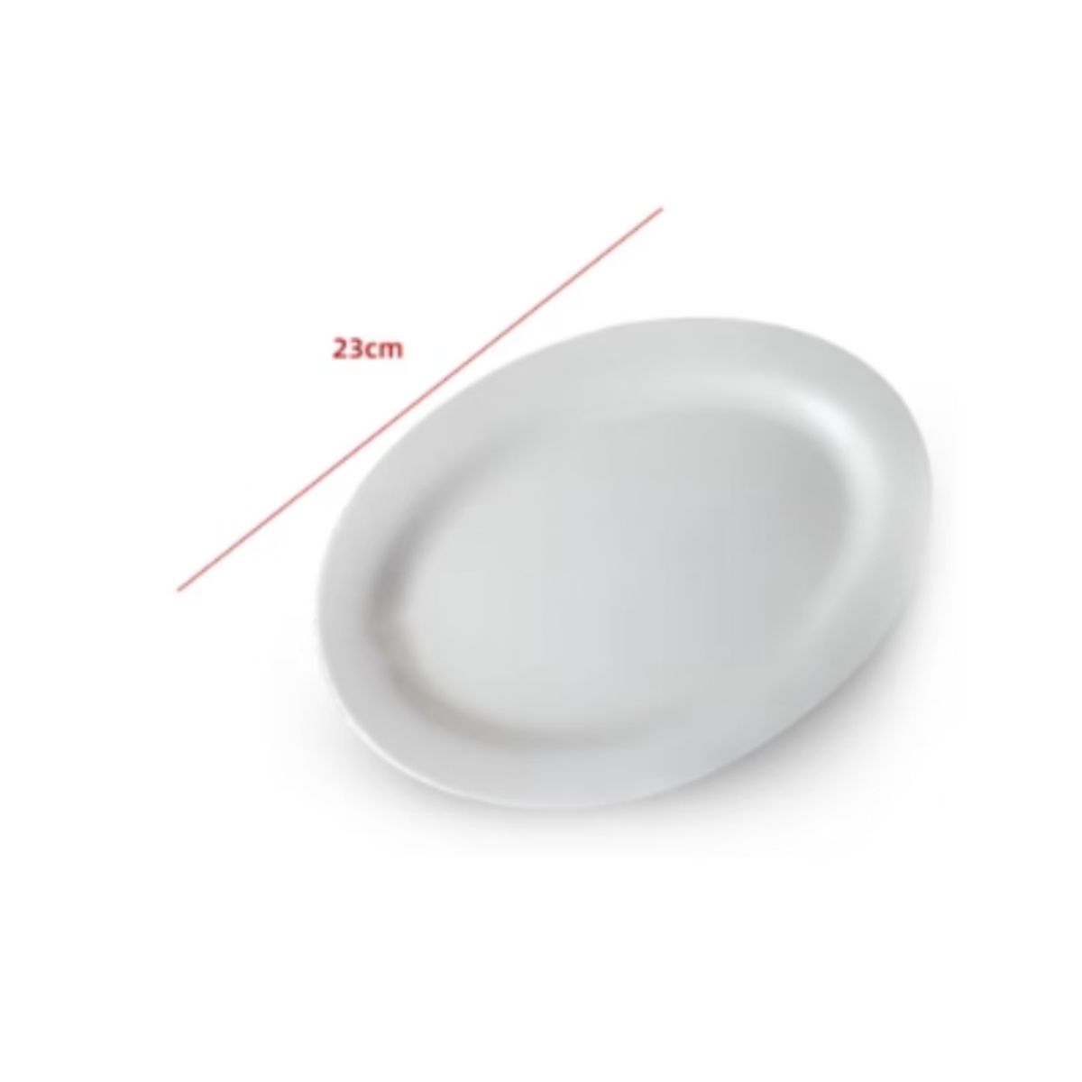 GENERICO - Plato De Ceramica Color Blanco 23CM