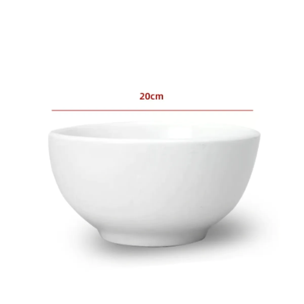 GENERICO - Cuenco De Ceramica Color Blanco 20CM