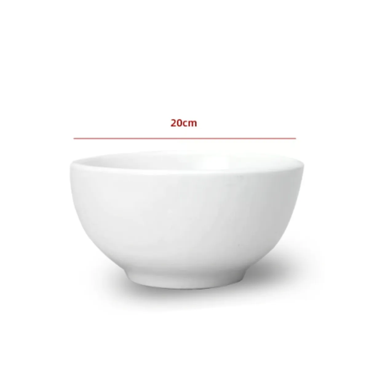 GENERICO - Cuenco De Ceramica Color Blanco 20CM