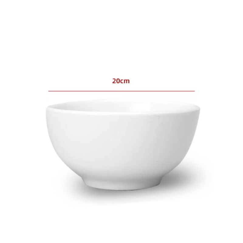 GENERICO - Cuenco De Ceramica Color Blanco 20CM
