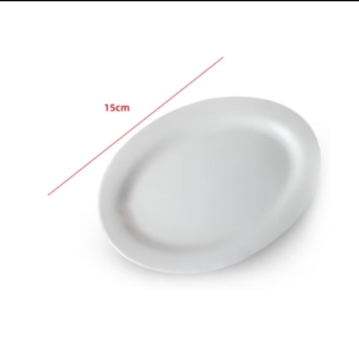 GENERICO - Plato De Ceramica Color Blanco 15CM