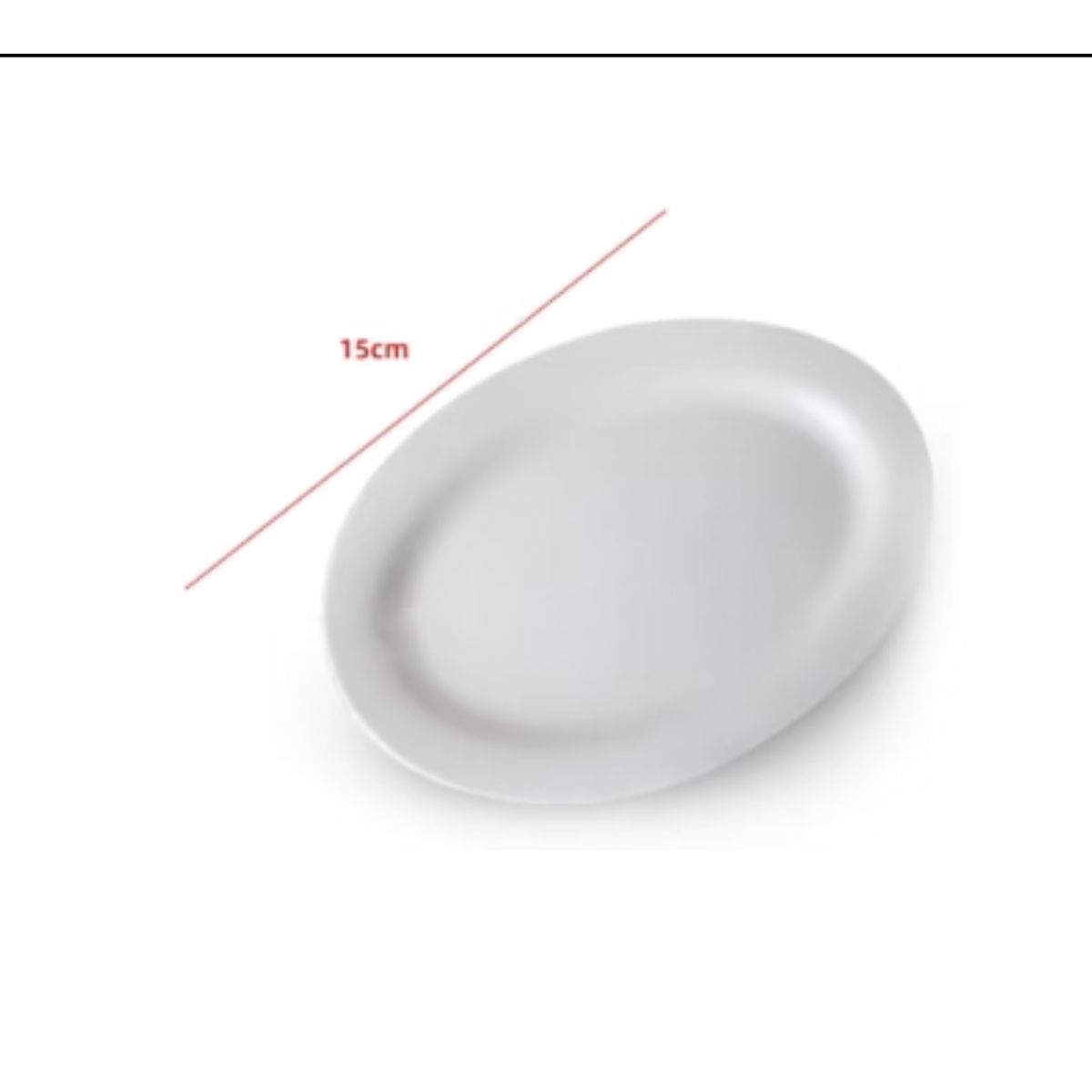 GENERICO - Plato De Ceramica Color Blanco 15CM