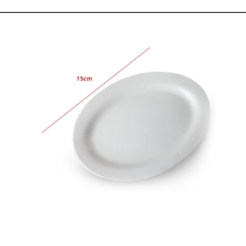 GENERICO - Plato De Ceramica Color Blanco 15CM