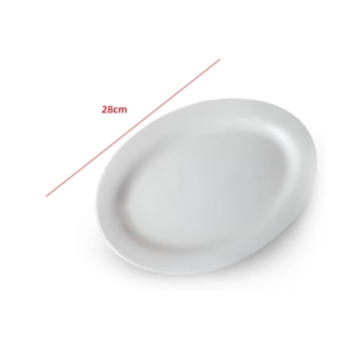 GENERICO - Plato De Ceramica Color Blanco 28CM