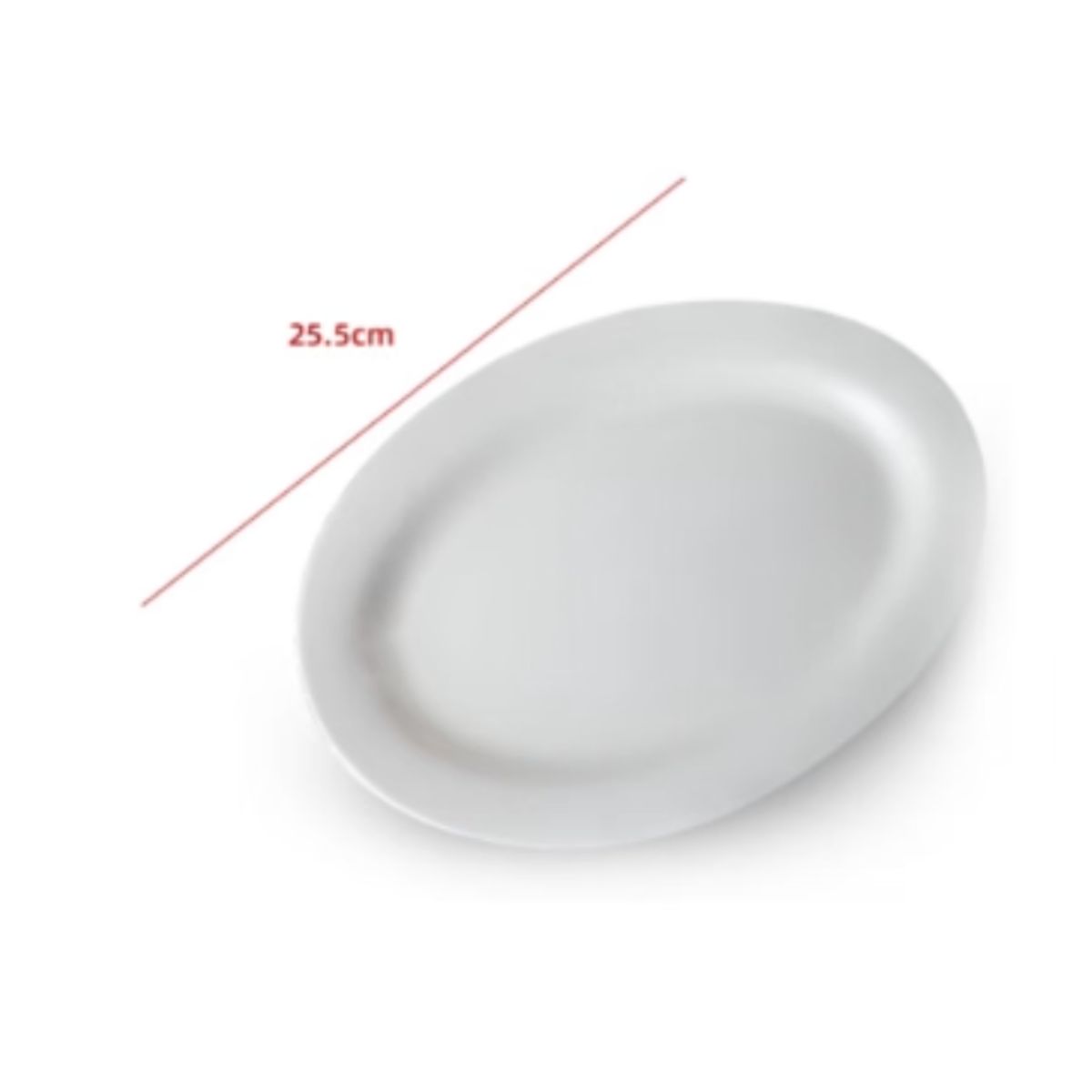 GENERICO - Plato De Ceramica Color Blanco 255CM
