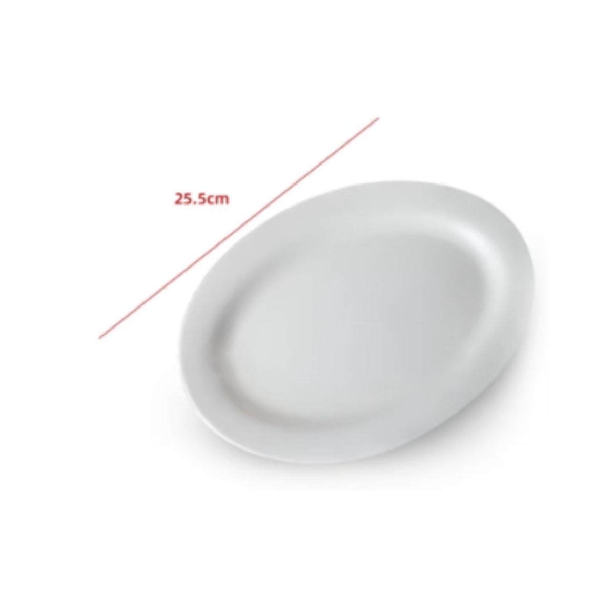 GENERICO - Plato De Ceramica Color Blanco 255CM