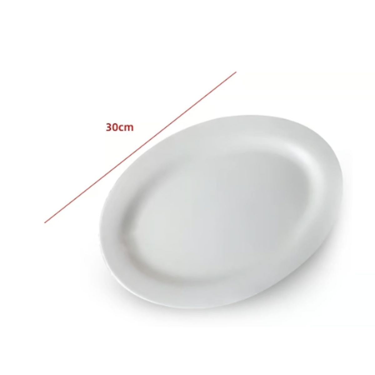 GENERICO - Plato De Ceramica Color Blanco 30CM