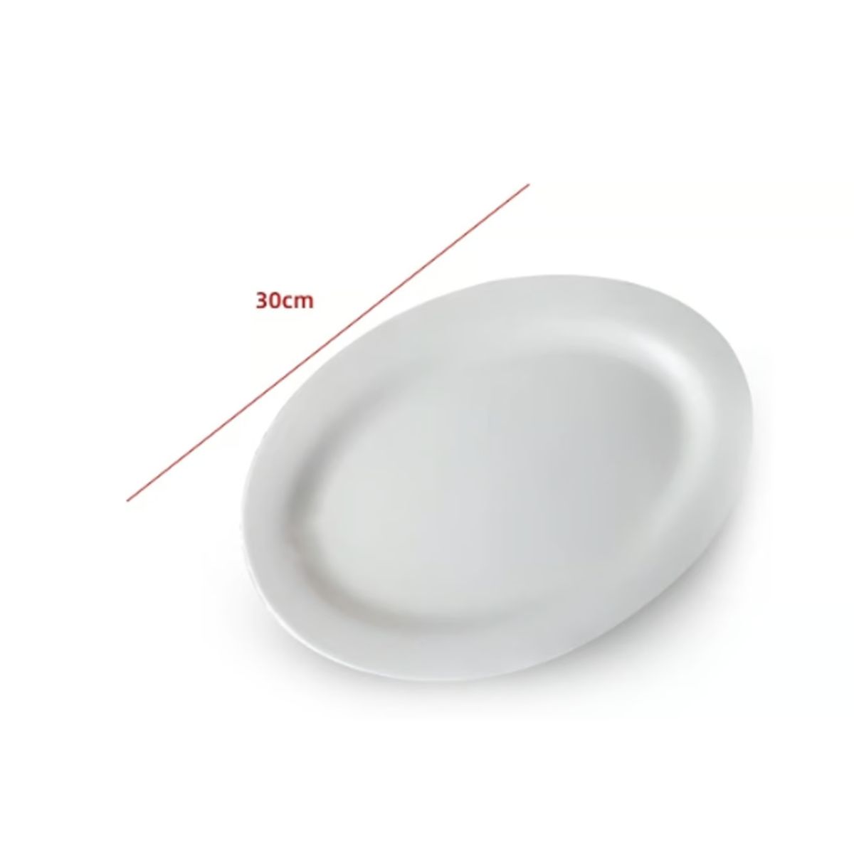 GENERICO - Plato De Ceramica Color Blanco 30CM