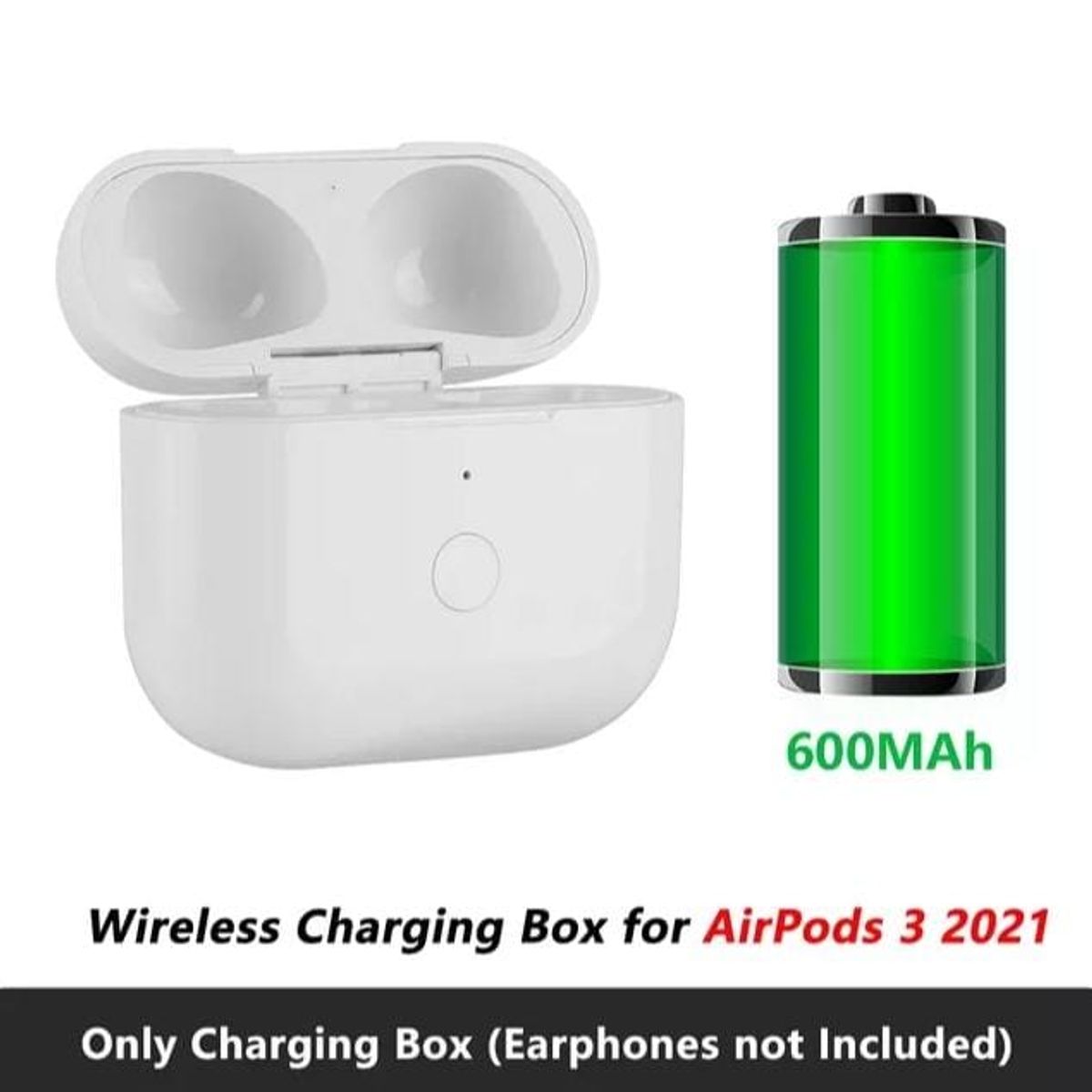 GENERICO - Estuche De Carga Inalámbrica De Repuesto Para AirPods 3