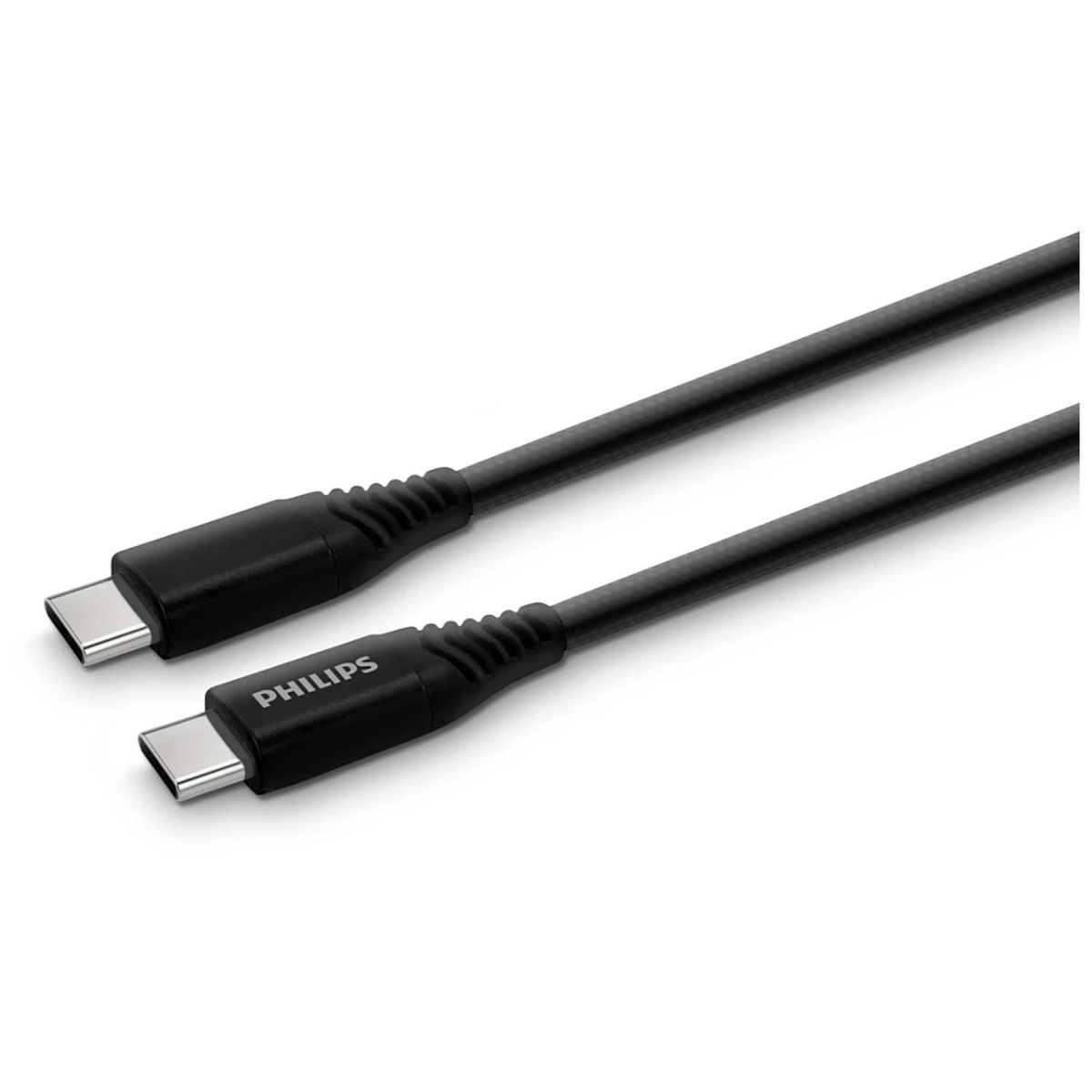 PHILIPS - Cable De Carga USB C A USB C 120cm Negro DLC5533C97 Philips
