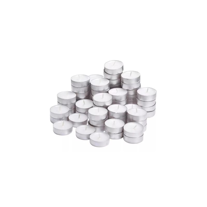 IMPORTCLICK - Pack 50 Velas Tea Light Hogar Decoración Blanco IMPORTCLICK