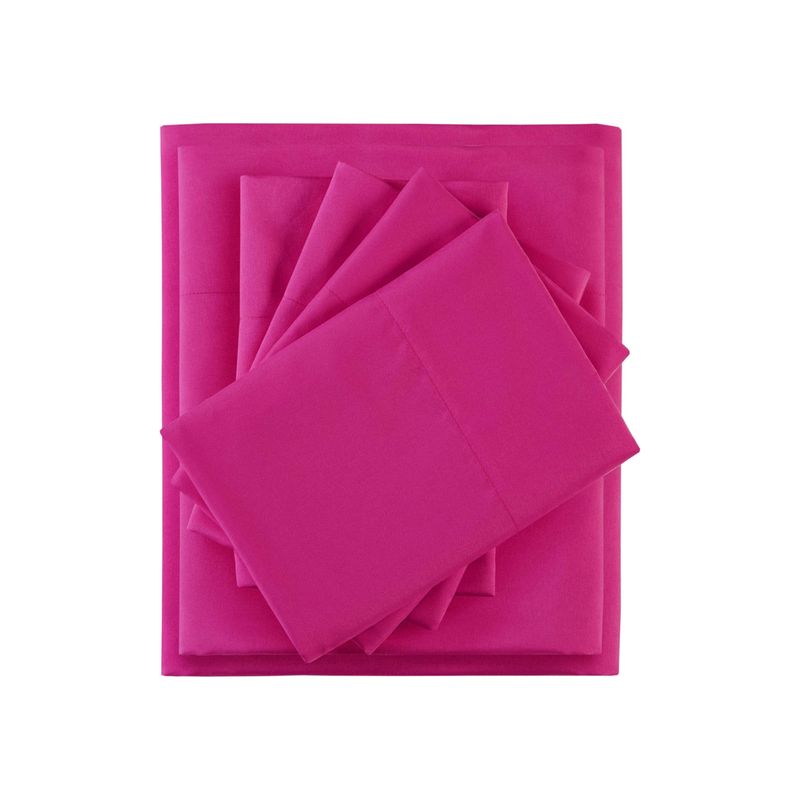 IMPORTCLICK - Juego Sábanas Poliéster Polar + 2 Fundas 2 PL Fucsia IMPORTCLICK