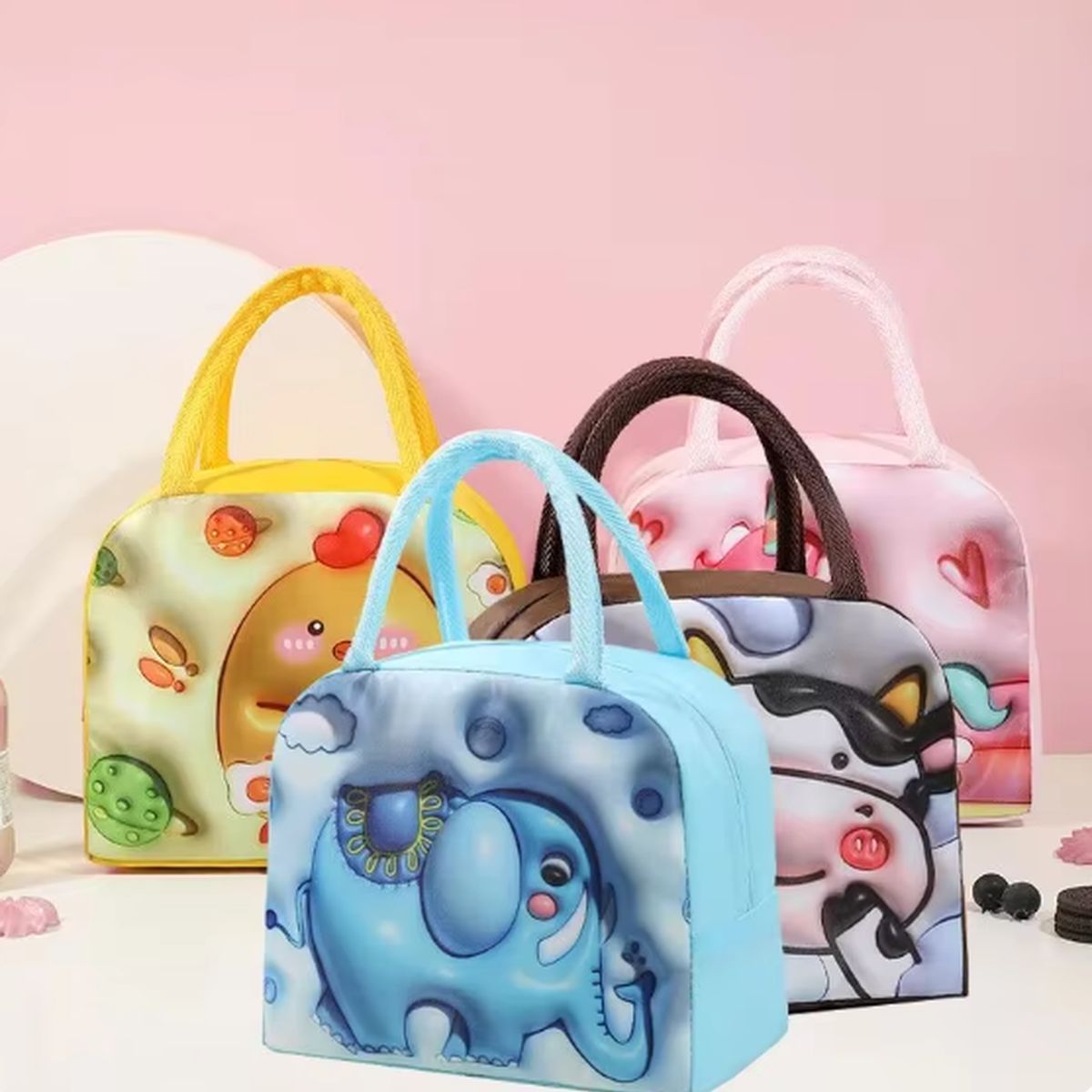 GENERICO - Lonchera Térmica Diseño de Elefante -Mantén tus Alimentos Frescos