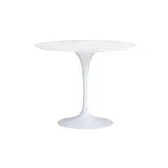 REMATIME - Mesa Tulip Mármol 80 cm Réplica - Blanco