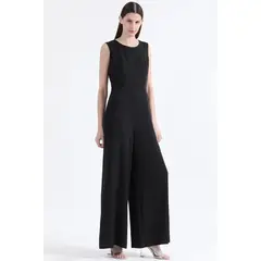 LIOLA - Enterito Recto, Espalda Escote Fantasia, Negro