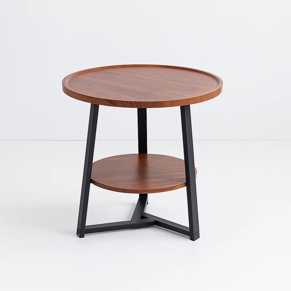 KLIK - Mesa de centro trabajo y cafe - Madera Oscura Walnut