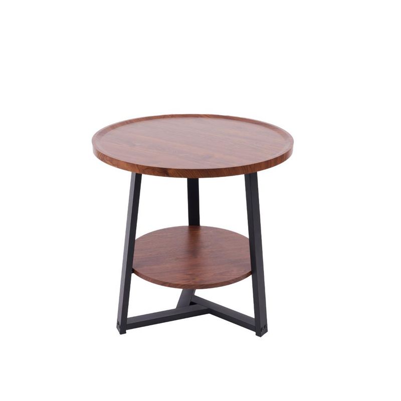 KLIK - Mesa de centro trabajo y cafe - Madera Oscura Walnut