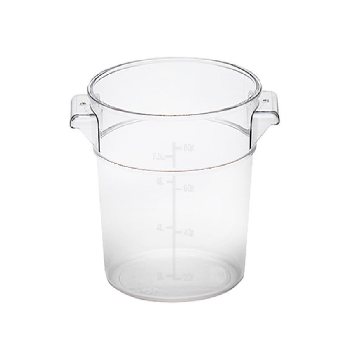 GASTROPLAST - CONTENEDOR POLICARBONATO REDONDO 75 LT CON TAPA TRANSPARENTE IMAHE