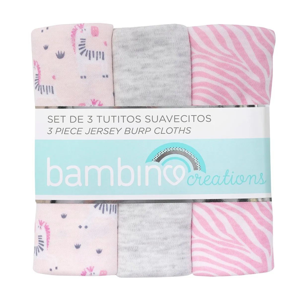 BAMBINO - Set 3 Tutitos Suavecitos Gris Cebra Niña