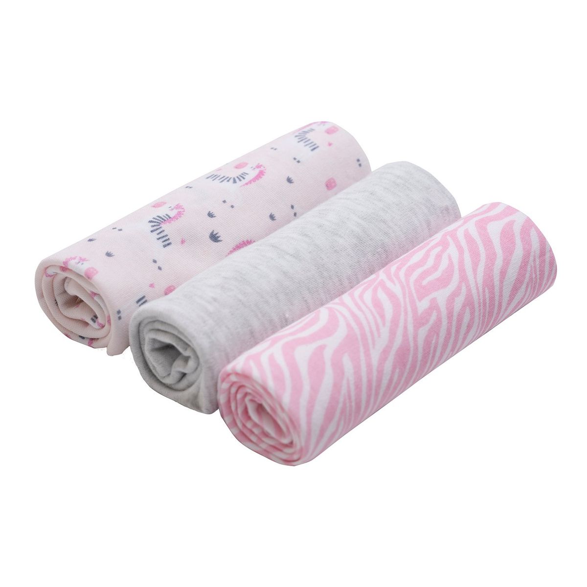 BAMBINO - Set 3 Tutitos Suavecitos Gris Cebra Niña