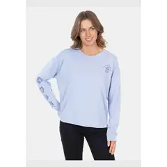 RIP CURL - Polera ML Hibiscus Heat Azul Mujer