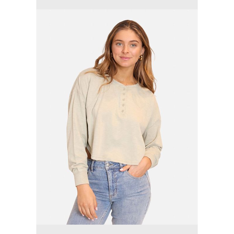 MAUI AND SONS - Polera ML Good Life Verde Mujer Maui And Sons