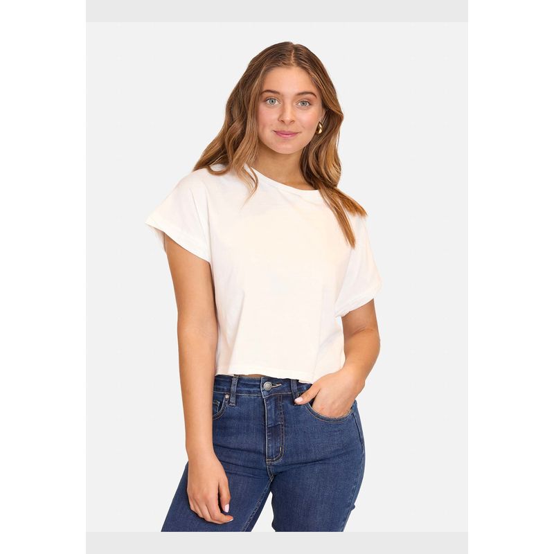 MAUI AND SONS - Polera MC Ontario Blanco Mujer Maui And Sons