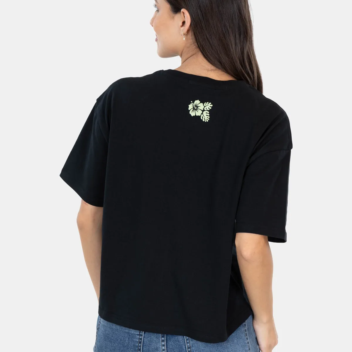 MAUI AND SONS - Polera MC Think Celestial Negro Mujer Maui And Sons