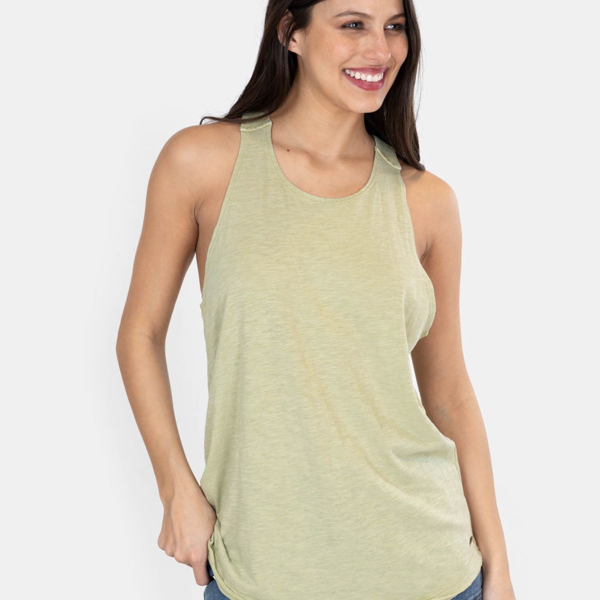 MAUI AND SONS - Polera MC Minot Verde Mujer Maui And Sons