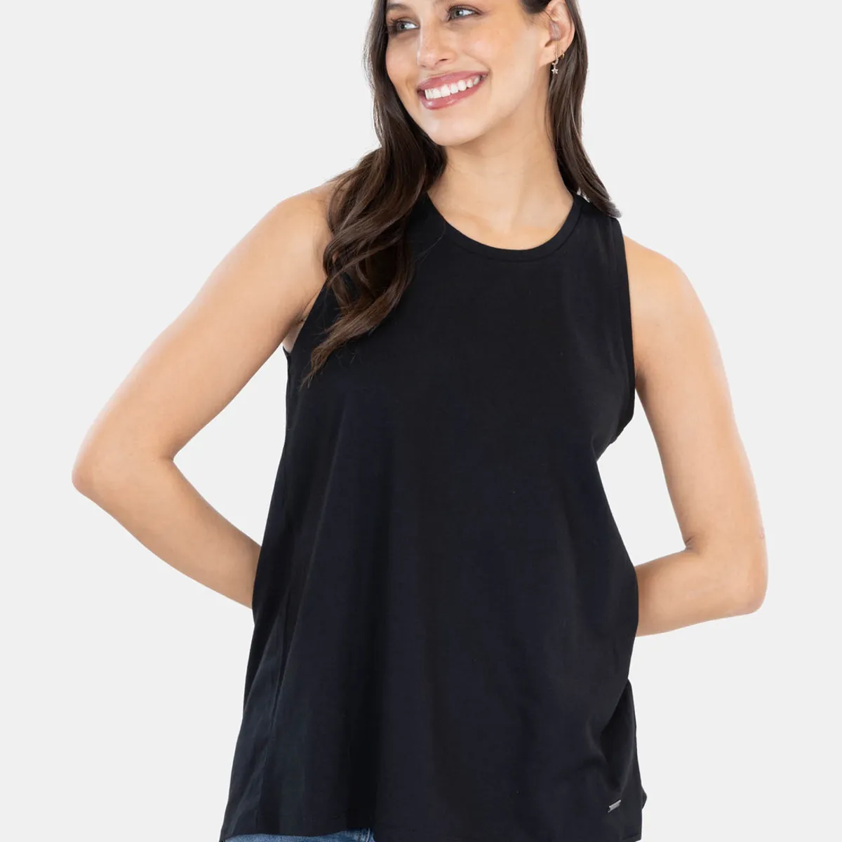 MAUI AND SONS - Polera MC Boise Negro Mujer Maui And Sons