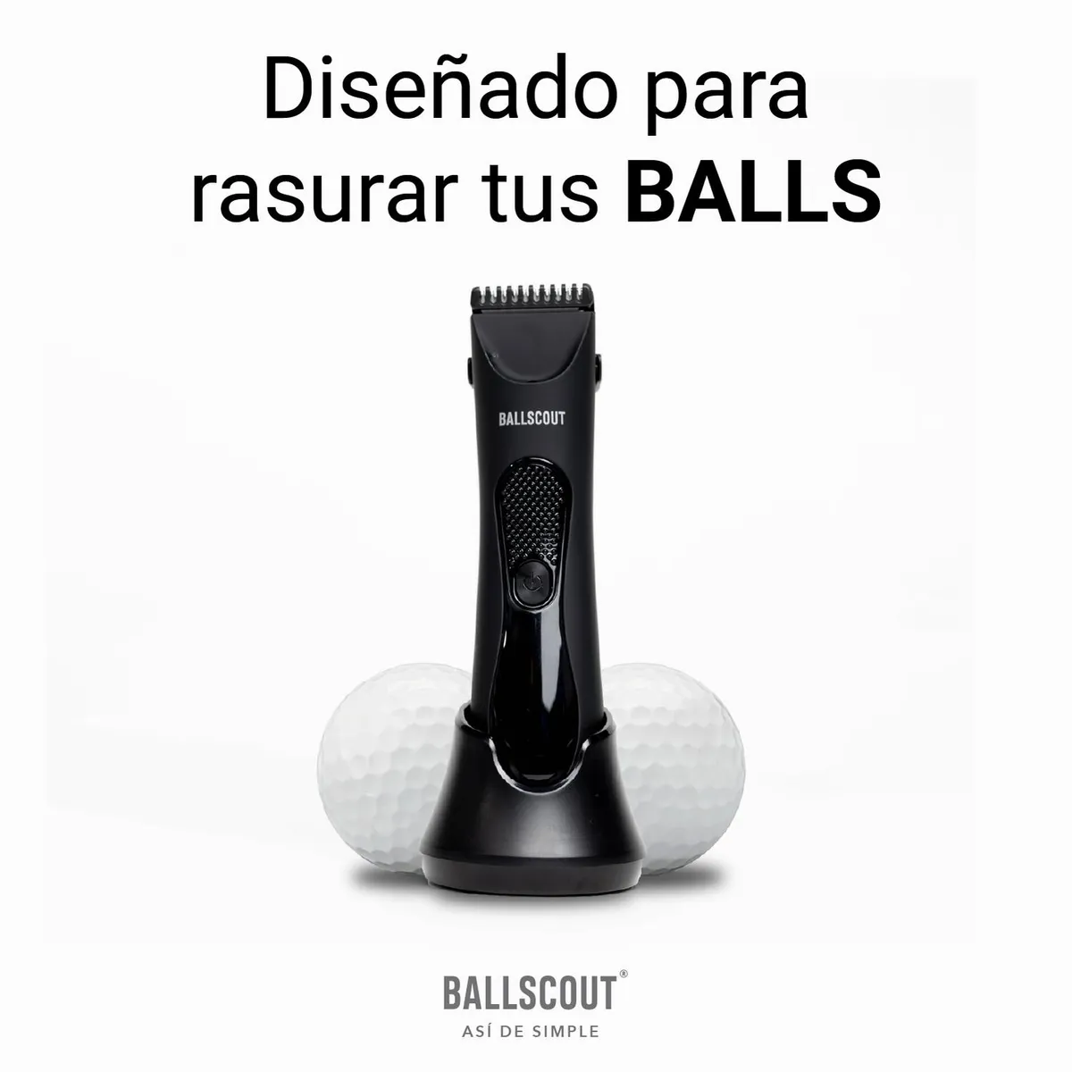 BALLSCOUT - Afeitadora Ballscout Smooth Resistente Al Agua Kit Accesorio - Negro