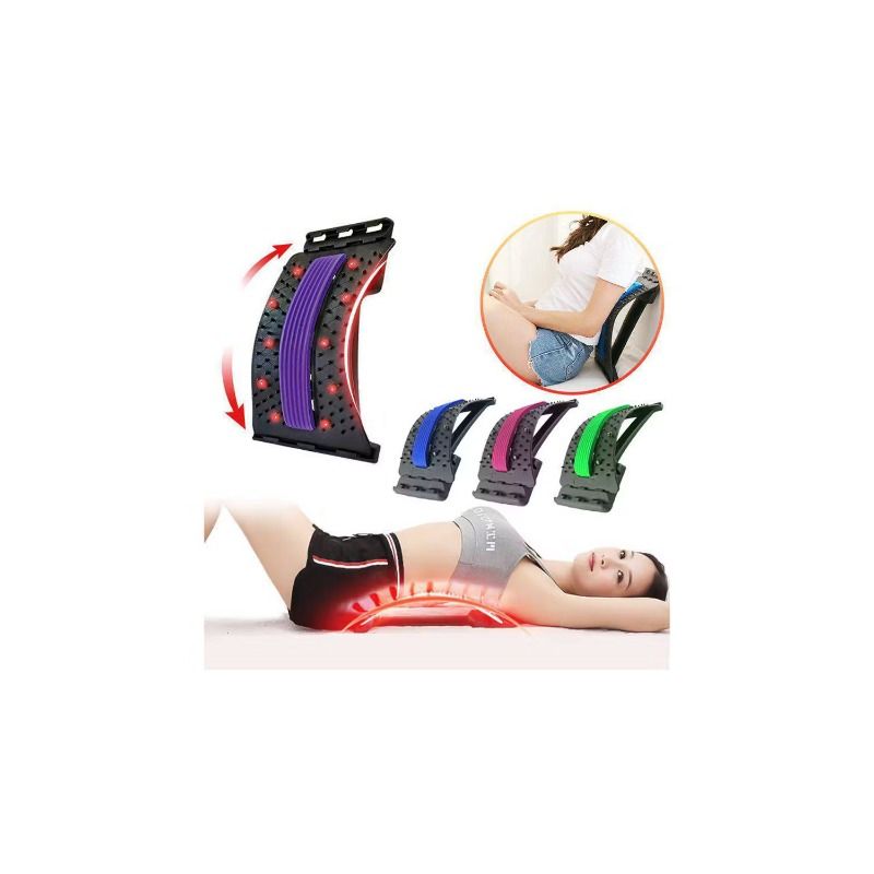 GENERICO - MASAJEADOR LUMBAR ESTIRABLE CORRECTOR POSTURA 4 NIVELES