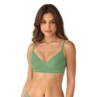 Bralette con costuras internas que simulan arcos 091090 Verde Claro