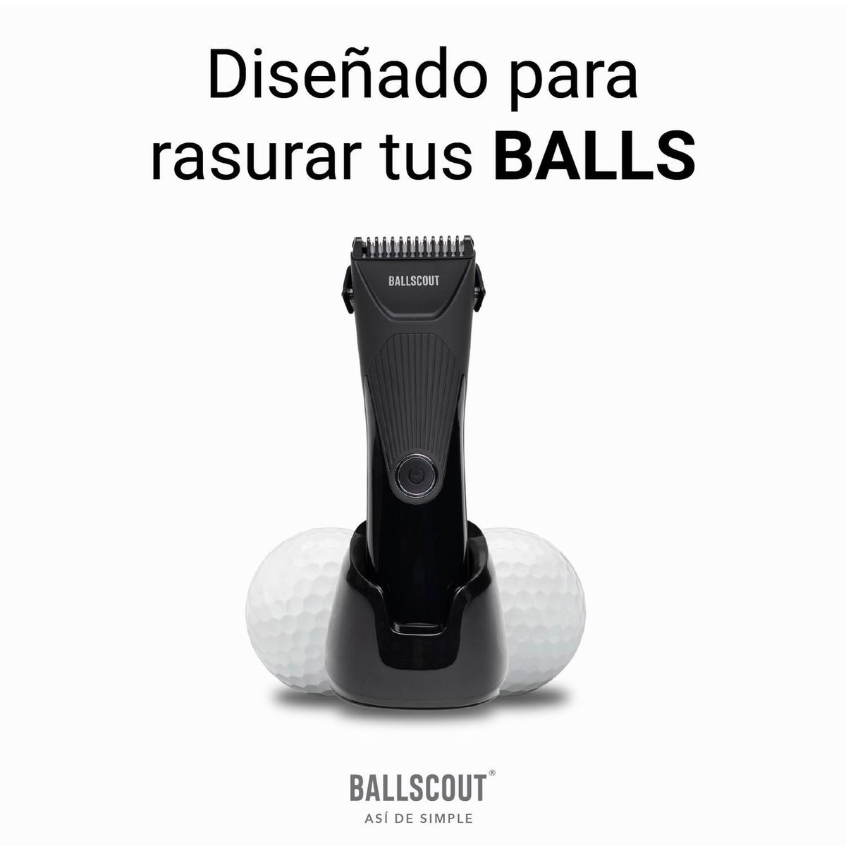 BALLSCOUT - Afeitadora Ballscout Silky Resistente Al Agua Kit Accesorios - Negro