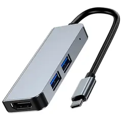 MOTOMO - Adaptador USB-C 3 En 1 Hdtv Suport 4k+Usb2.0+Usb3