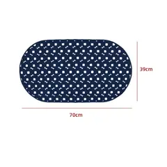 GENERICO - Alfombra Antideslizante De Ducha Azul 70X39CM