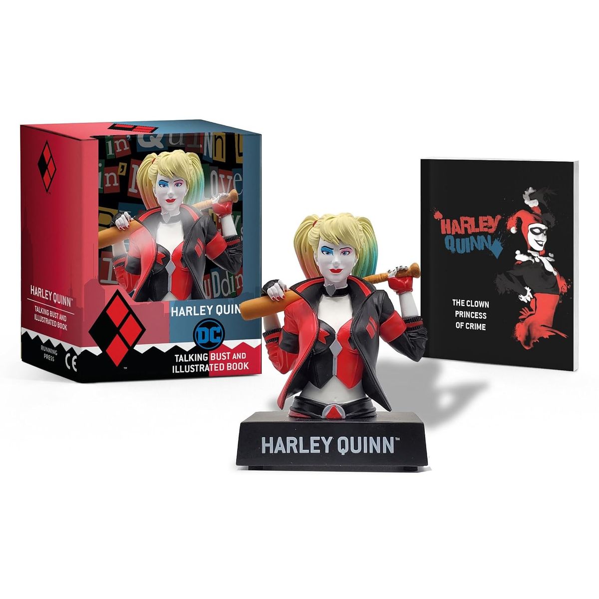 RUNNING PRESS - Figura Harley Quinn Talking Figure and Illustrated Book