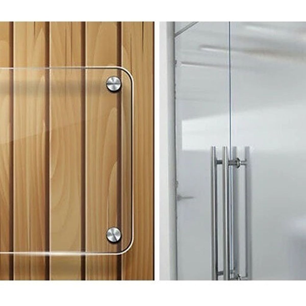 GENERICO - Set 4 Tornillos Con Tapa Instalación Espejos Decorativos