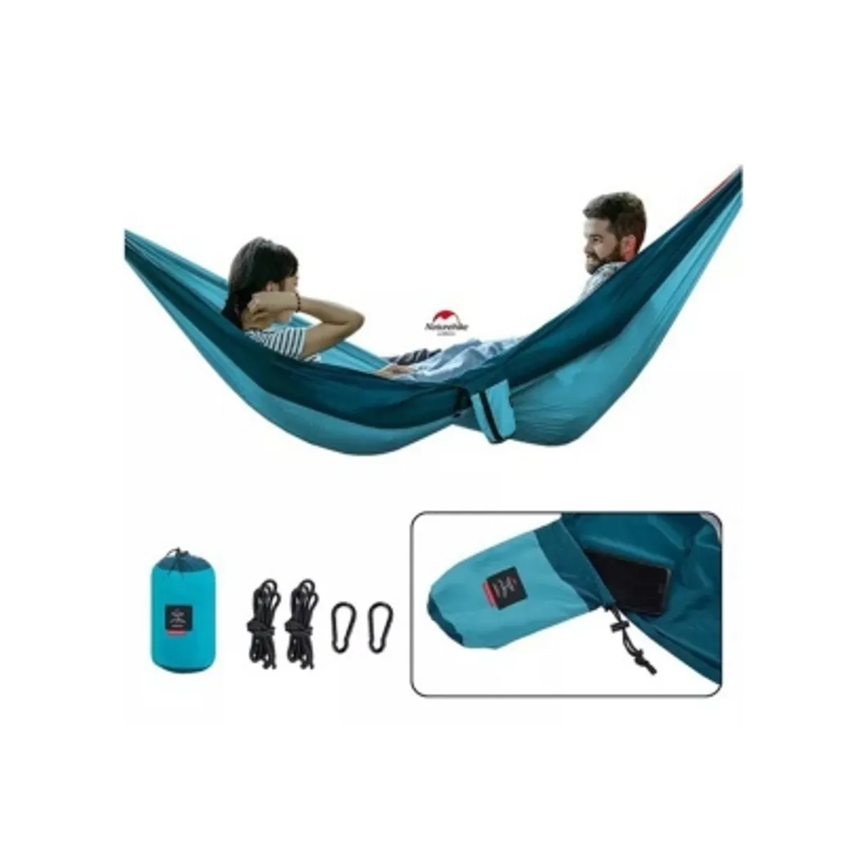 NATURE HIKE - Hamaca Naturehike Doble Ultra Liviana Portable Para Camping