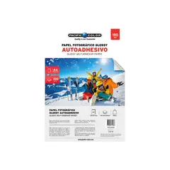 PACIFIC COLOR - Papel Fotográfico Adhesivo 100 Hojas Tamaño A4 180grs - SC