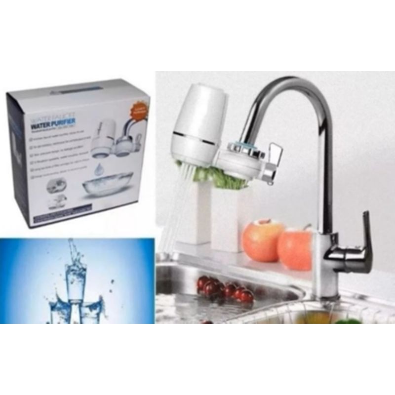 ANGELES DEL HOGAR - Purificador De Agua Filtro Para Grifo Anti Cloro Bacterias