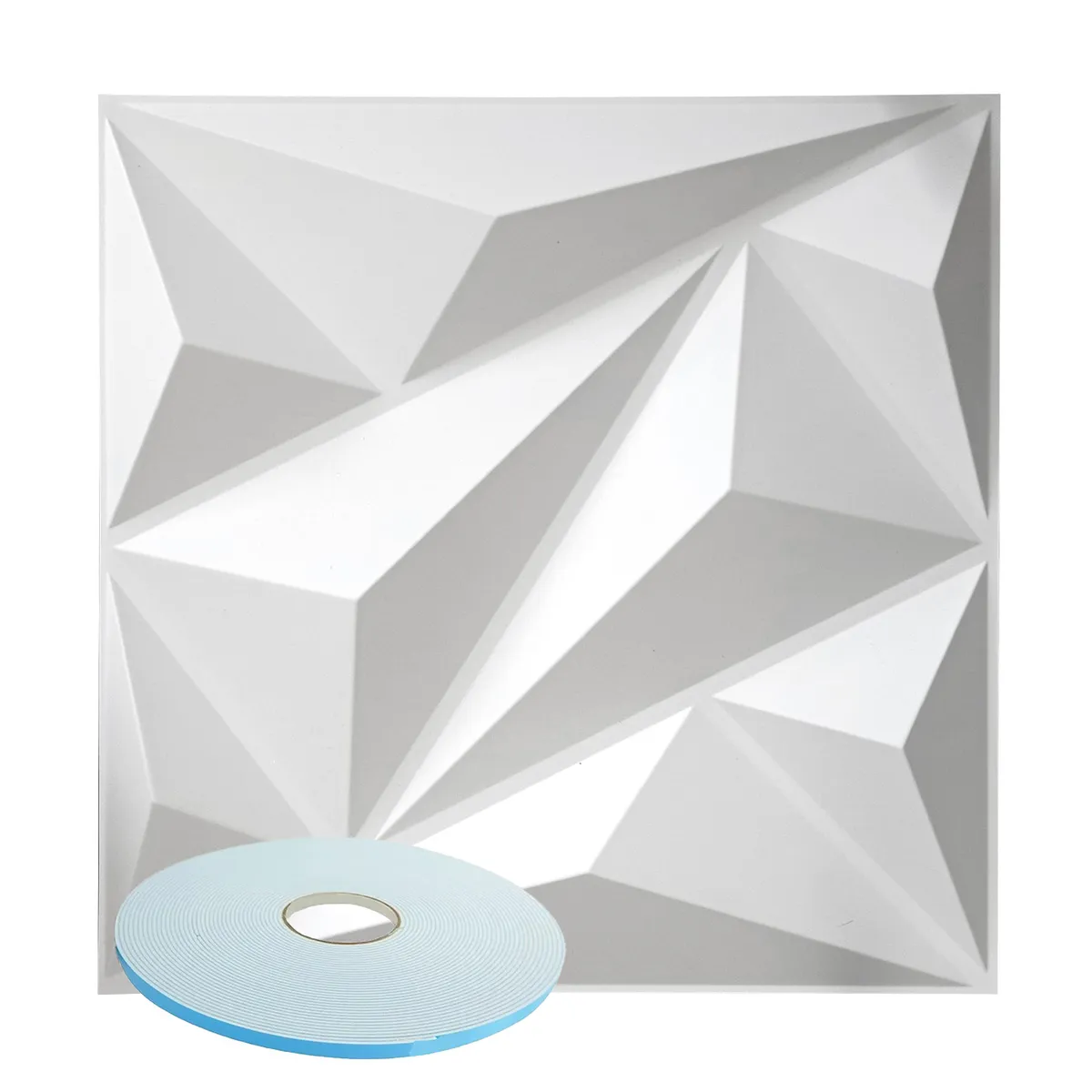 MERCAR RAY - Wall Panel Decorativo 3D PVC Mountain 3m² 12 paneles 50x50cm