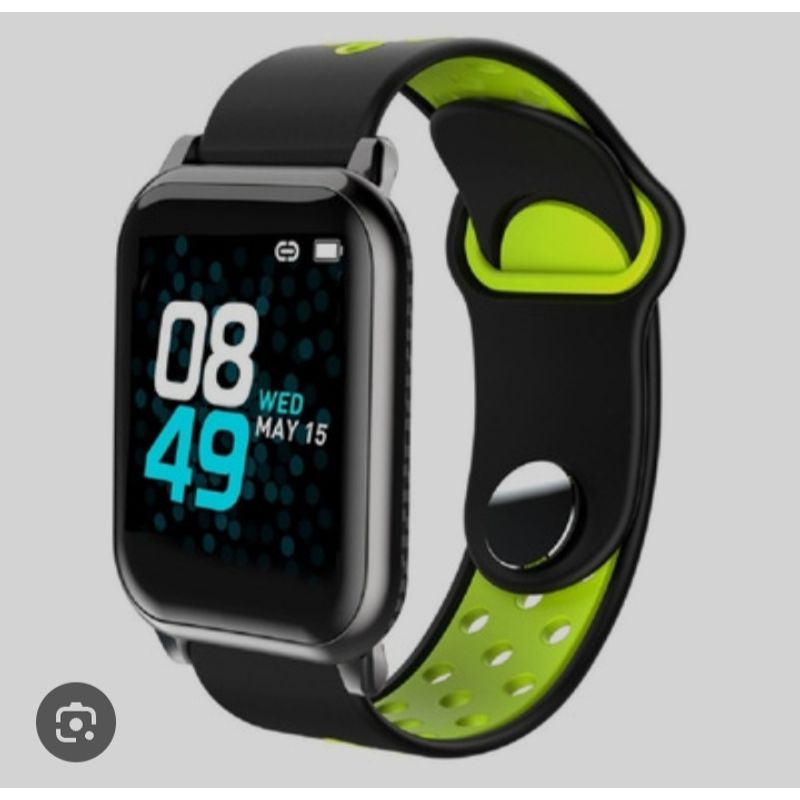 GENERICO - Correa Apple Watch Negra con Verde 38 40 41 mm/ L.-