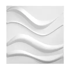 MERCAR RAY - Panel Decorativo 3D PVC Blanco 3m² 12 paneles 50x50cm