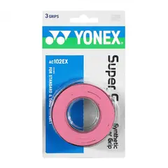 YONEX - Overgrip Super Grap Rosa Claro X3 Tenis Padel