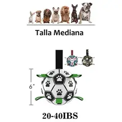 WELDMON - Futbol perrosjuguetes interactivos para perros con correas