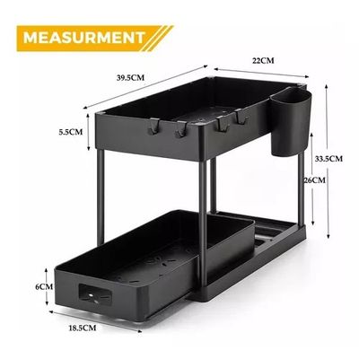 Imagen 2 del producto Organizador Multifuncional Baño Cocina 2 Niveles 2 Piezas