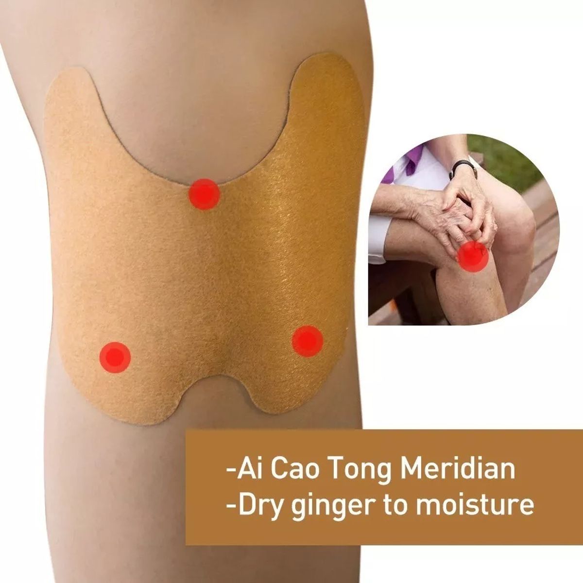 GENERICO - 10 Parches Para Aliviar Calmar Eliminar Dolor De Rodilla